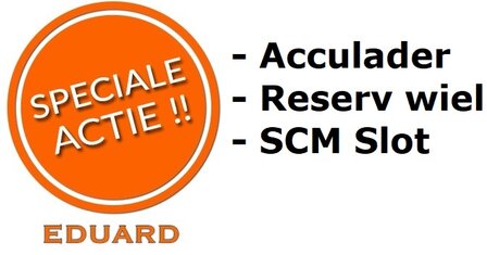 Reservewiel + SCM slot + acculader