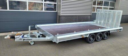 Machinetransporter 480x180cm - 3500kg - Drieasser - 3x 1500kg as