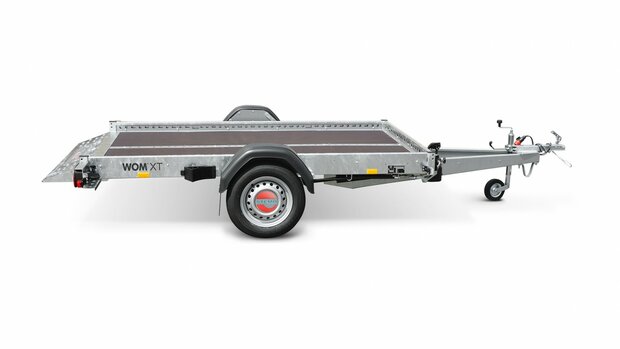 251x153cm afzinkbare WOM XT motoraanhangwagen met 1500kg as.