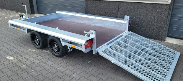 Machinetransporter 300x150cm - 2700kg - dubbelas