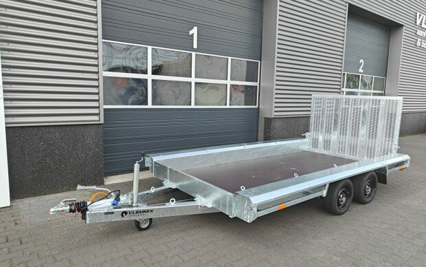 Machinetransporter 300x150cm - 2700kg - dubbelas