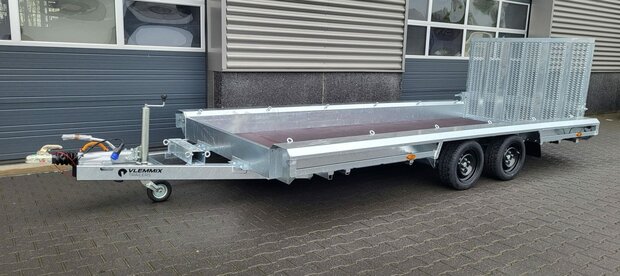 Machinetransporter 480x180cm - 2700kg - dubbelas